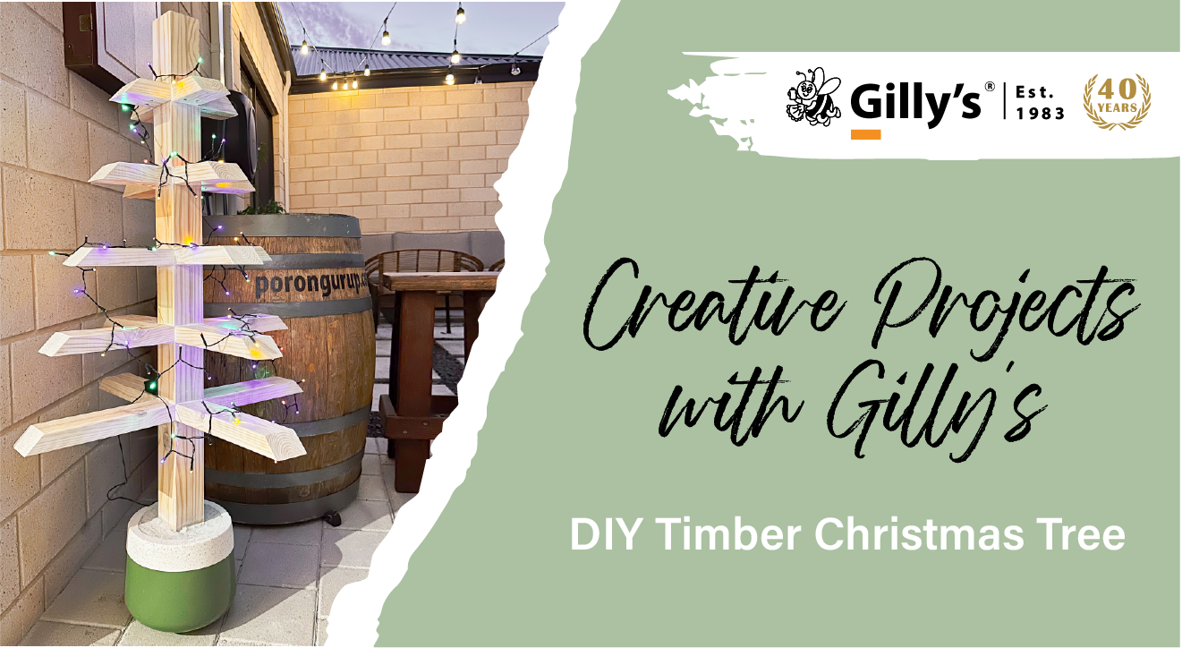 Creative Projects with Gilly's - DIY Outdoor Timber Christmas Tree