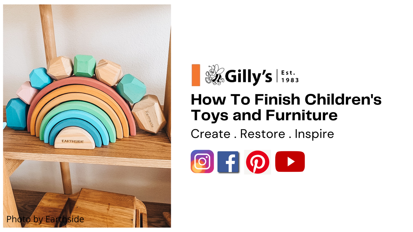 Finishing Children's Toys and Furniture